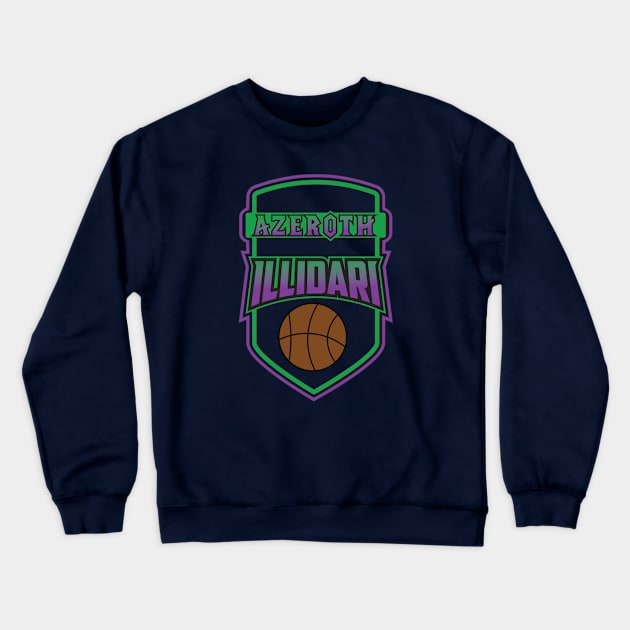 Illidari Basketball Crewneck Sweatshirt by Godot